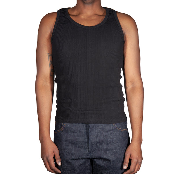 model wearing tee