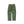A pair of olive green cargo pants laid flat on a solid white background.