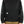A person wearing a black twill garage jacket with a brass zipper and reinforced elbow patches.